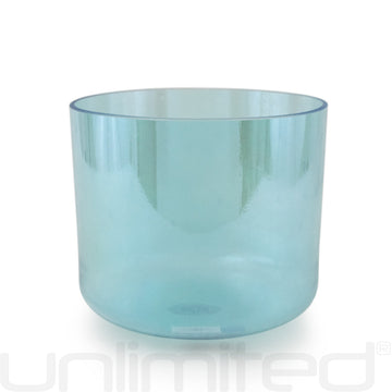 7" Crystal Tones™ Aqua Aura Gold Alchemy Bowl (F - 5)