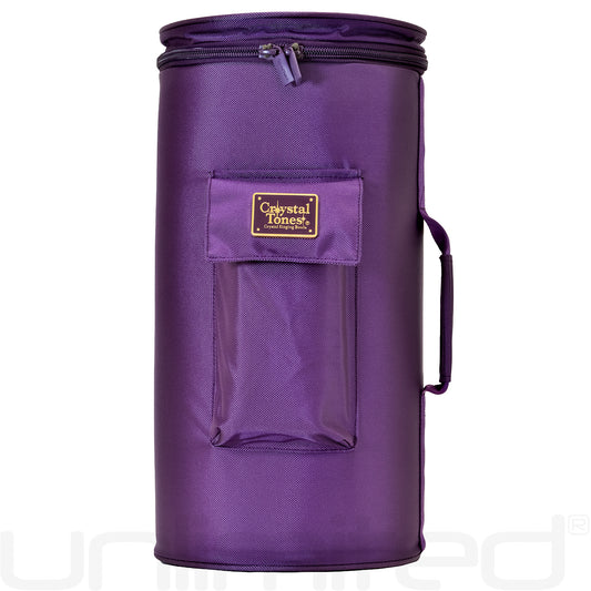 Shrader Made Glass Deep Lagoon Bell with Om Symbol