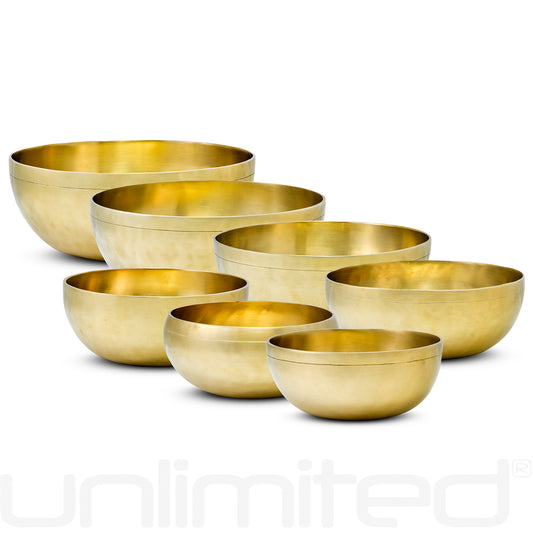 Set of 7 Eternal Aura Singing Bowls (A = 432 Hz)