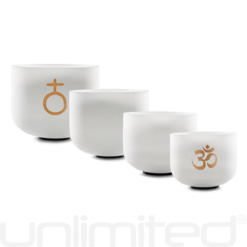Meinl™ -  Set of 4 Om Crystal Singing Bowl (CSBSETOM4)