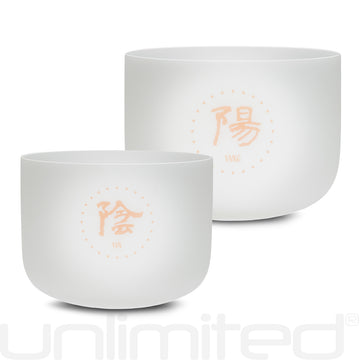 Meinl™ -  2-piece TCM Crystal Singing Bowl Set - Yin & Yang