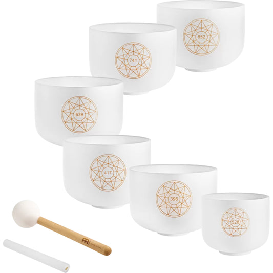 Meinl™ Solfeggio Crystal Singing Bowl Set (SOLCSBSET)