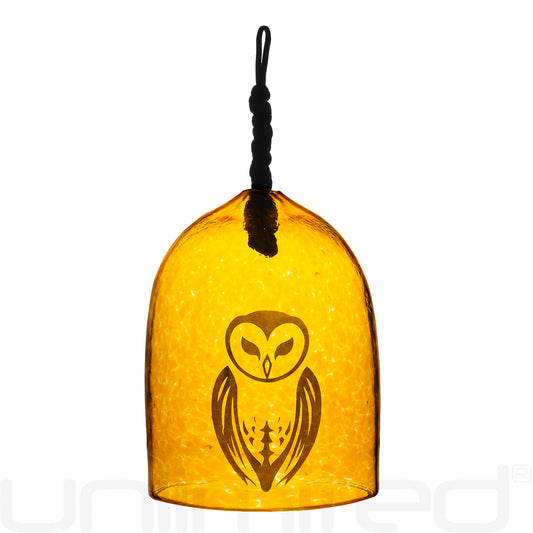 Shrader Made Glass Sunset Owl Bell