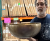 Imperfect - Unlimited 16" Sri Yantra Singing Bowl with Large Suede Mallet and Chinese Mallet