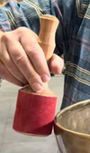 Imperfect - Unlimited 14" Sri Yantra Singing Bowl with Large Suede Mallet and Chinese Mallet