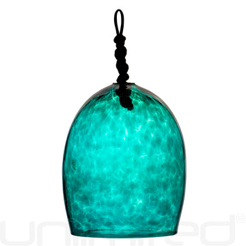 Shrader Made Glass Deep Lagoon Bell