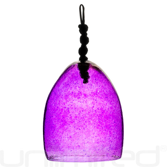 Shrader Made Glass Violet Bell