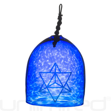 Shrader Made Glass My Name is Indigo Merkaba Glass Bell