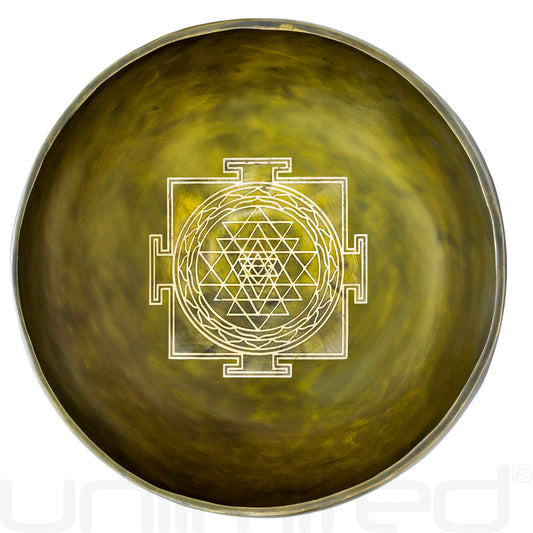 Unlimited Gold Sri Yantra Singing Bowls