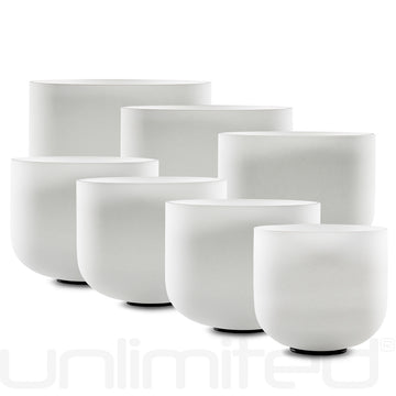 Unlimited Set of 7 Frosted Crystal Bowls - The Innocence Orchestra