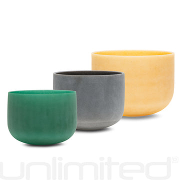Unlimited Gemstone Bowl Sets (9", 10" & 12" Bowls) (A=432 Hz)