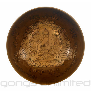 Imperfect Unlimited 13" Engraved Buddha Singing Bowl