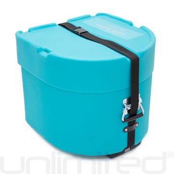 Crystal Tones Hard Travel Cases with Wheels - Teal