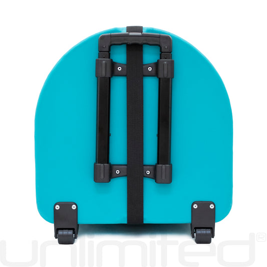 Crystal Tones Hard Travel Cases with Wheels - Teal