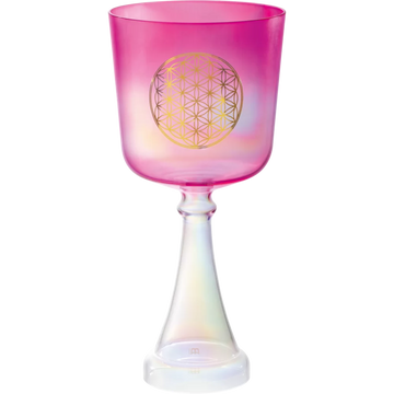 Meinl™ 6" Pink Flower of Life 440 Hz Crystal Singing Chalice (F)