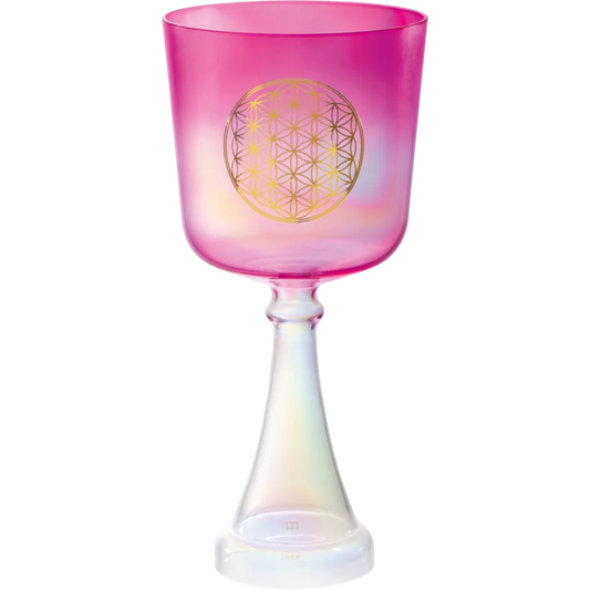 Meinl™ 6" Pink Flower of Life 440 Hz Crystal Singing Chalice (F)