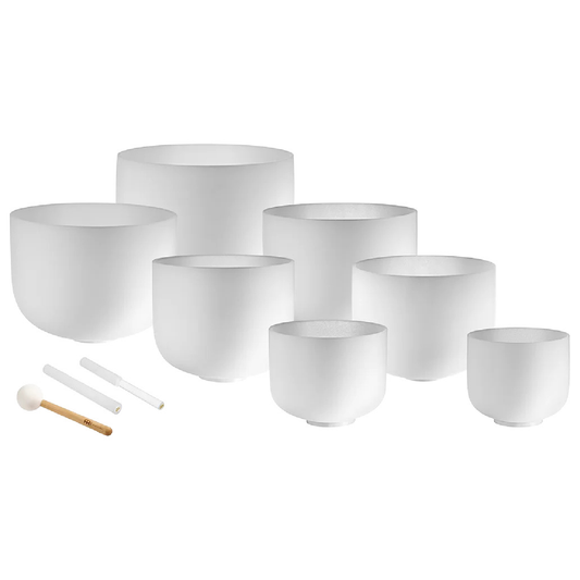 Meinl™ 432 Hz Crystal Singing Bowl Chakra Set