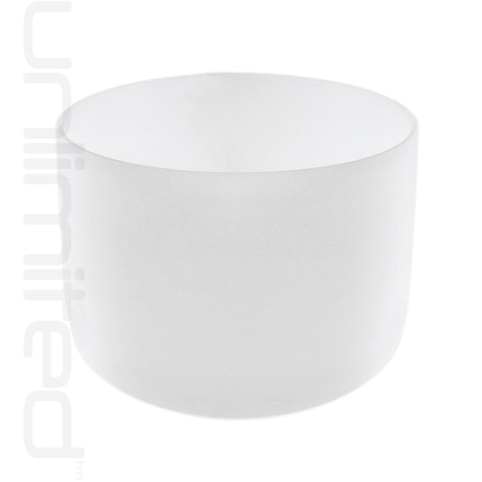 7" Crystal Tones™ Classic Frosted Singing Bowl (B-30) - Unlimited Singing Bowls